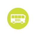 Electric bus icon on white Royalty Free Stock Photo