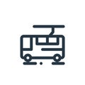 electric bus vector icon. electric bus editable stroke. electric bus linear symbol for use on web and mobile apps, logo, print Royalty Free Stock Photo