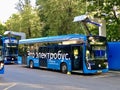 Electric Buses Charging Station Royalty Free Stock Photo