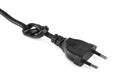Electric cable with knot Royalty Free Stock Photo
