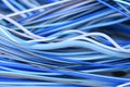 Electric cable network close-up Royalty Free Stock Photo