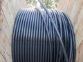 Electric cable in wooden coil