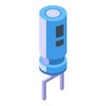 Electric capacitor icon, isometric style Royalty Free Stock Photo