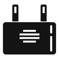 Electric capacitor icon simple vector. Resistor component Royalty Free Stock Photo