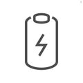 Cell of rechargeable battery vector icon. 48x48 pixel.