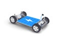 Electric car battery platform board scheme with body and chassis module battery pack