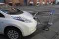 ELECTRIC CAR IS BEING CHARGE