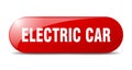 electric car button. electric car sign. key. push button. Royalty Free Stock Photo