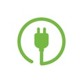 Electric car charge icon symbol. EV charge station.