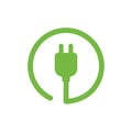 Electric car charge icon symbol. EV charge station. Royalty Free Stock Photo