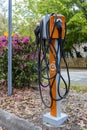 Electric car Chargepoint charging station