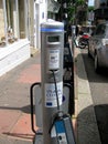 Electric car charger, Brighton, England