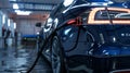 The Electric Car Charging Station.AI generated image Royalty Free Stock Photo
