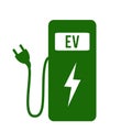 Electric car charging station icon Royalty Free Stock Photo