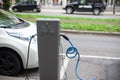 Electric car charging station in Oslo