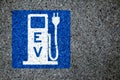 Electric car charging station Royalty Free Stock Photo