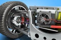 Electric car cystem wheelbase with electric vehicle drive system