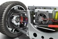 Electric car cystem wheelbase with electric vehicle drive system