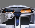 Electric car dashboard concept