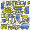 Electric car doodle