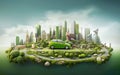 The electric car is the environmental protection solution of the future. Royalty Free Stock Photo