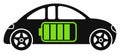 Electric Car Icon Royalty Free Stock Photo