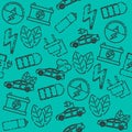 Electric car pattern Royalty Free Stock Photo