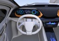 Electric car`s dashboard concept Royalty Free Stock Photo