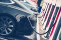 Electric Cars Charging Station Royalty Free Stock Photo