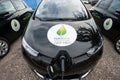 Electric cars at climate conference Royalty Free Stock Photo