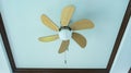 Electric ceiling fan with lamp Royalty Free Stock Photo