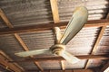 Electric ceiling fan, old rusty ceiling fan on rusty Royalty Free Stock Photo