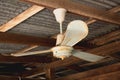 Electric ceiling fan, old rusty ceiling fan on rusty Royalty Free Stock Photo