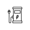 Electric Charging Station Icon for EV Charging Locations Royalty Free Stock Photo
