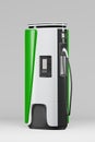 Electric charging station, charging spot for electric cars. Power station, Green eco-friendly energy, transport infrastructure for