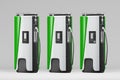 Electric charging station, charging spot for electric cars. Power station, Green eco-friendly energy, transport infrastructure for