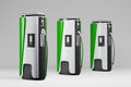 Electric charging station, charging spot for electric cars. Power station, Green eco-friendly energy, transport infrastructure for