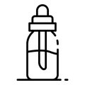 Electric cigarette liquid bottle icon, outline style