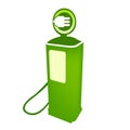 Electric clean fuel pump vector Royalty Free Stock Photo