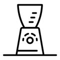 Electric coffee grinder icon, outline style