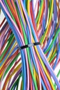 Electric colored wires Royalty Free Stock Photo