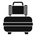 Electric compressor icon simple vector. Air machine