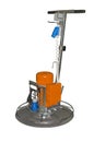 Electric concrete power trowel machine Royalty Free Stock Photo