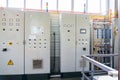 Electric control cabinet in the gas industry Royalty Free Stock Photo