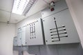 Electric Control Electrical Fuseboxes and Power Lines Switchers Royalty Free Stock Photo