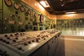 Electric controller room in an old metallurgical firm