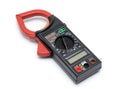 Electric current measuring tool. Clamp multimeter.
