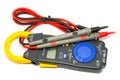 Electric digital multimeter. Royalty Free Stock Photo
