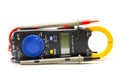 Electric digital multimeter. Royalty Free Stock Photo