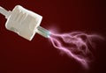 Electric discharge. Royalty Free Stock Photo